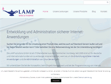 Tablet Screenshot of lamp-solutions.de